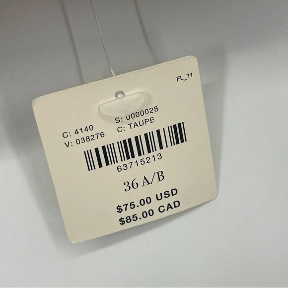 NWT Anthropologie LOVE STORIES Striped Uma Bralette 34 A/B - Picture 6 of 6